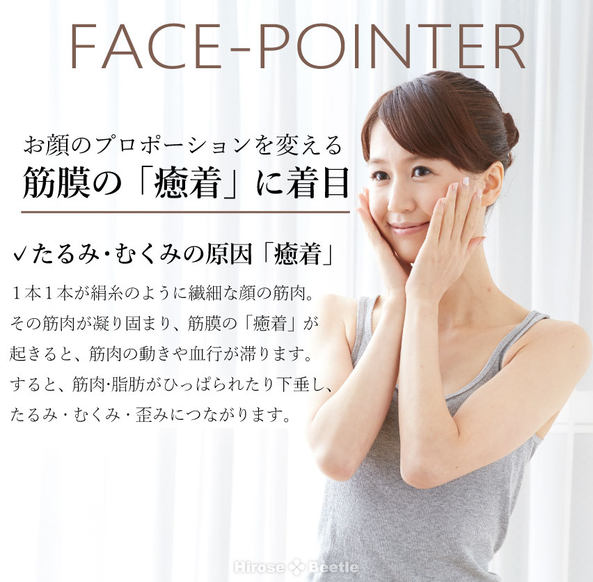 Core Fit-FACE POINTER （フェイスポインター）２分でお顔が即変わる｜美容器具｜Hirose-Beetle
